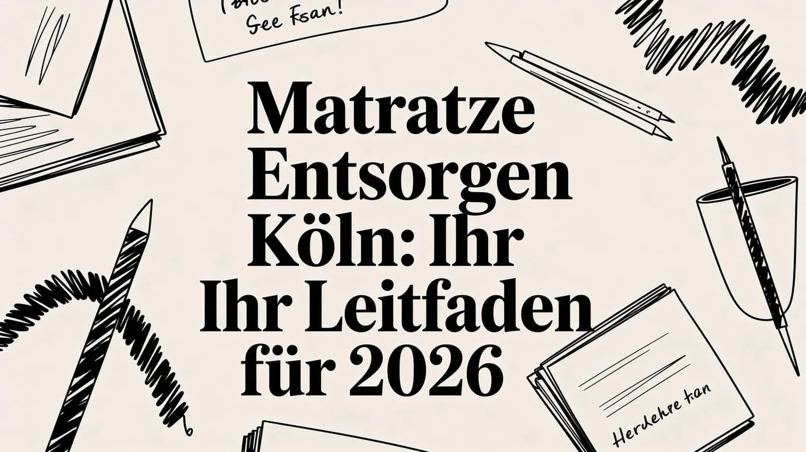 Matratze entsorgen Köln: Ihr Leitfaden für 2026