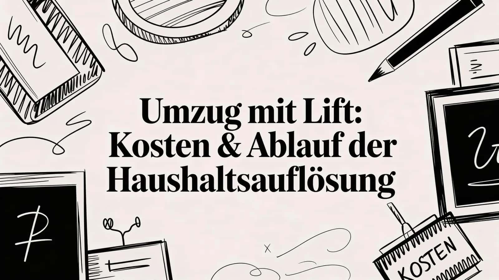 Umzug mit Lift: Kosten & Ablauf der Haushaltsauflösung