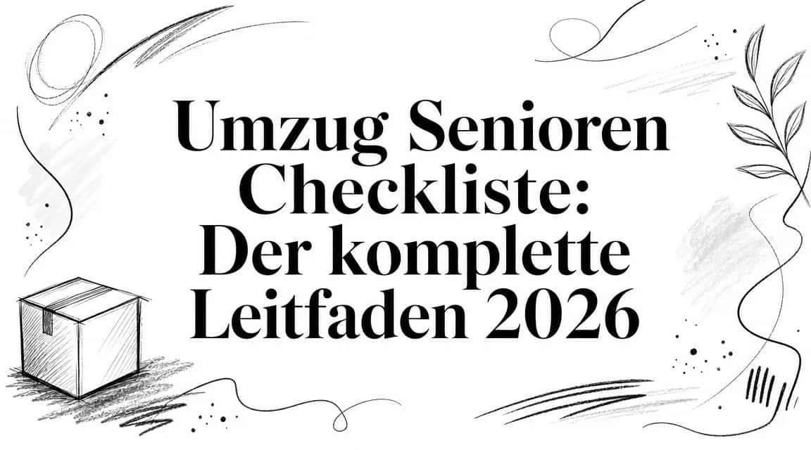 Umzug Senioren Checkliste: Der komplette Leitfaden 2026