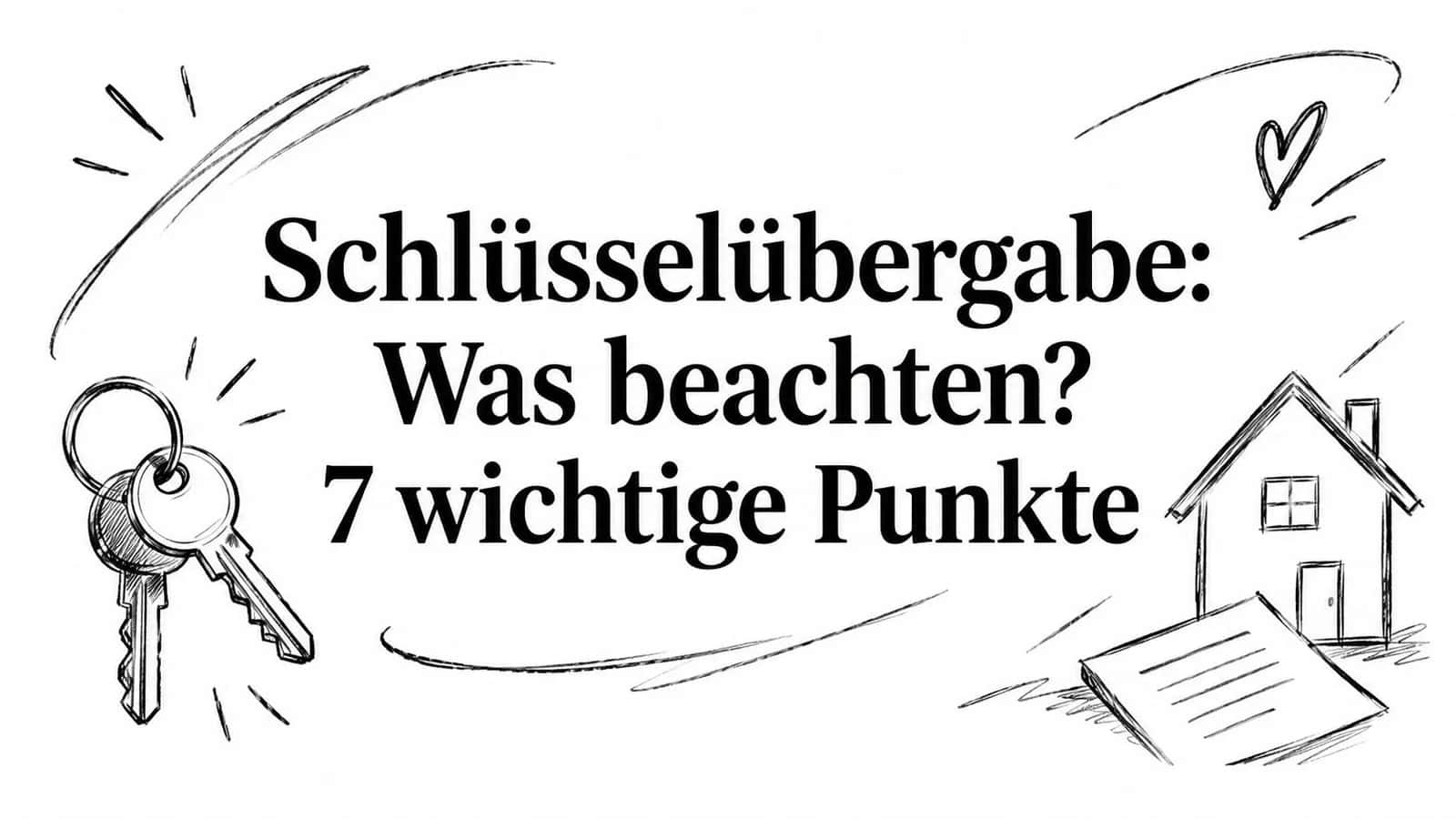 Schlüsselübergabe: Was beachten? 7 wichtige Punkte