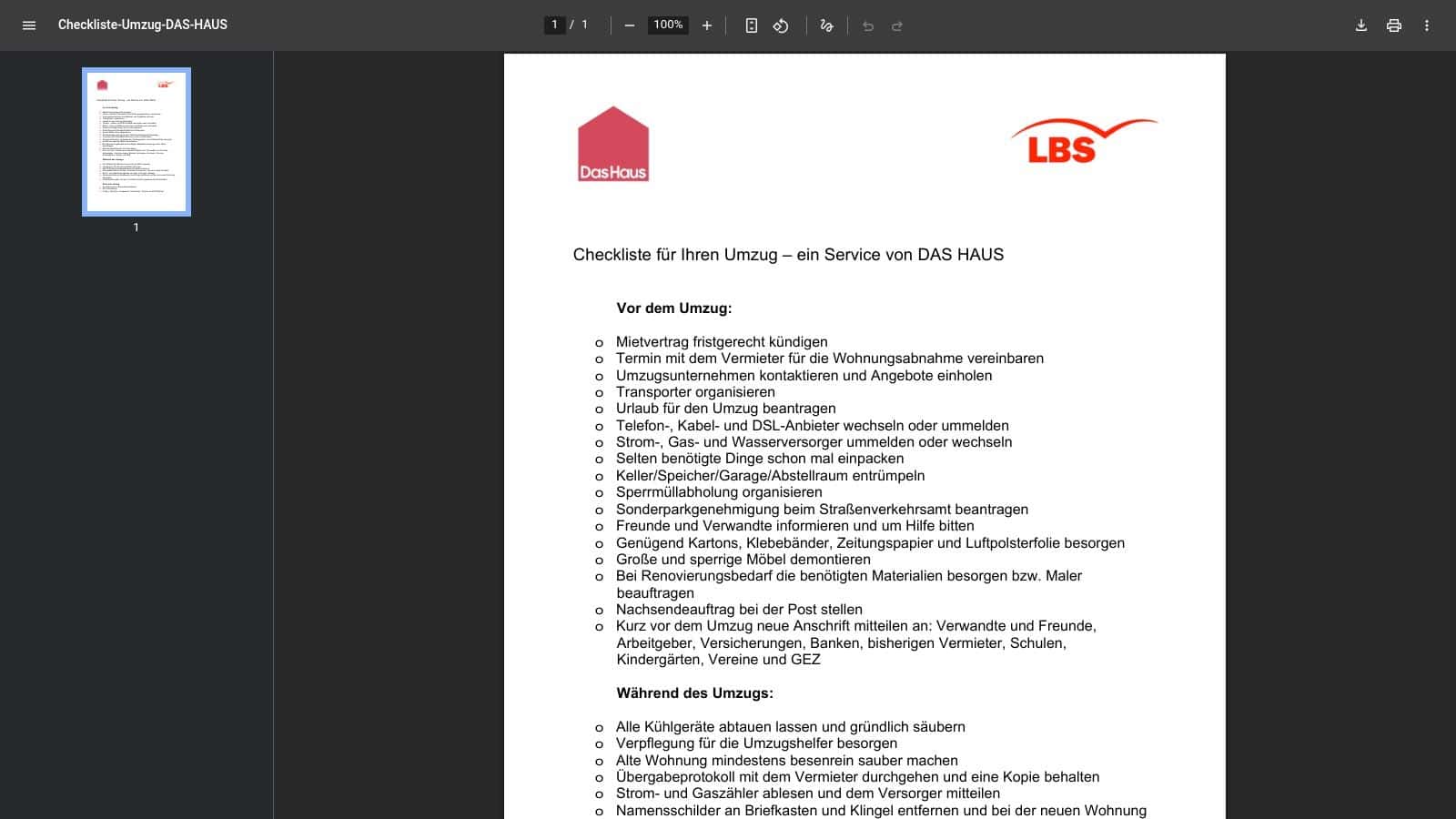 7. Das Übergabeprotokoll: Wohnung besenrein übergeben (PDF)